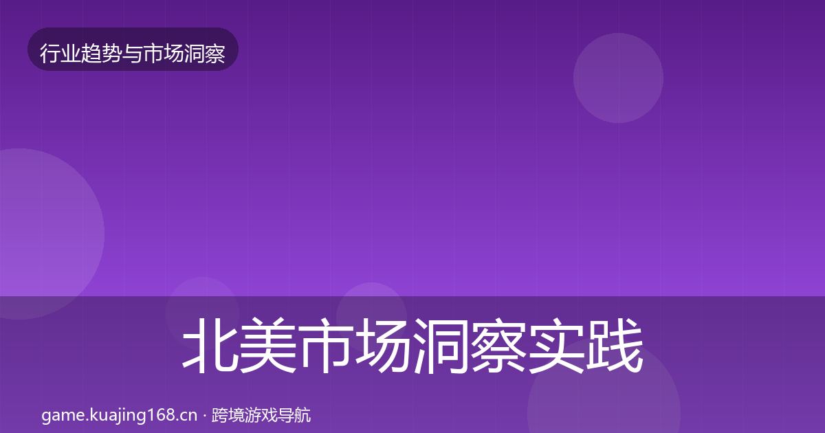 北美市场洞察实践指南·第1084篇