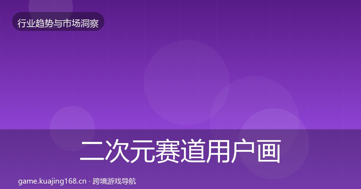 二次元赛道用户画像实践指南·第1107篇