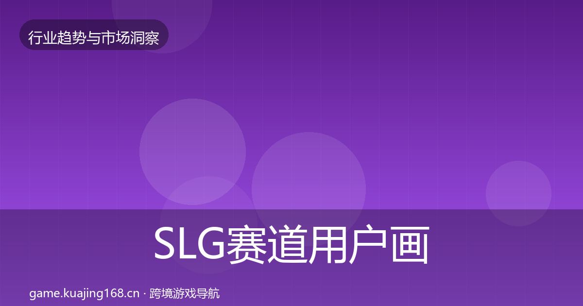 SLG赛道用户画像入门到进阶·第1110篇