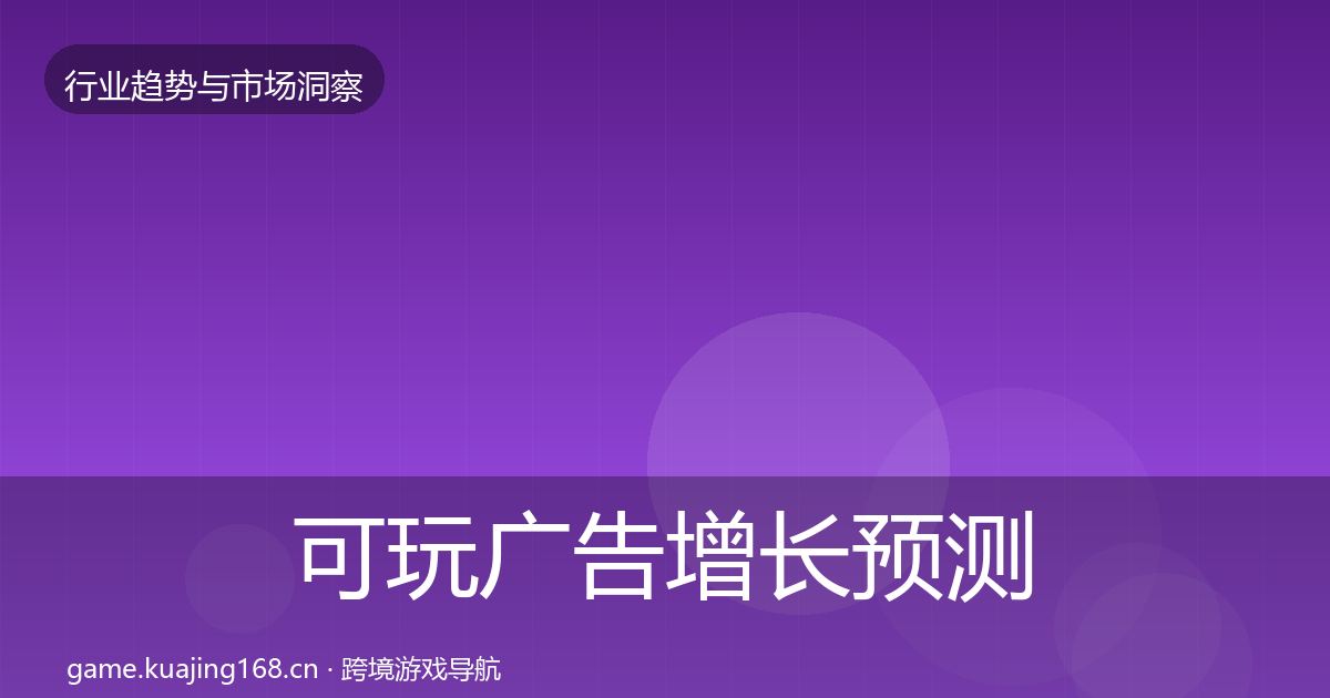 可玩广告增长预测入门到进阶·第1114篇