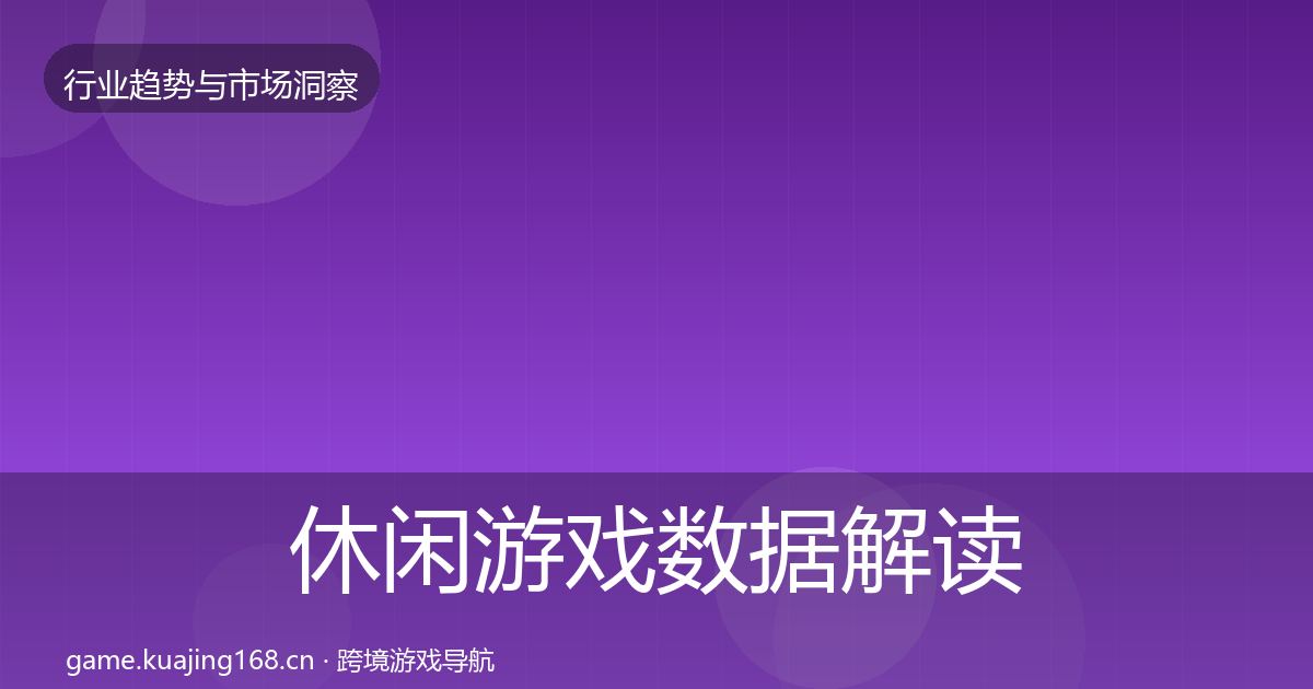 休闲游戏数据解读要点梳理·第1133篇