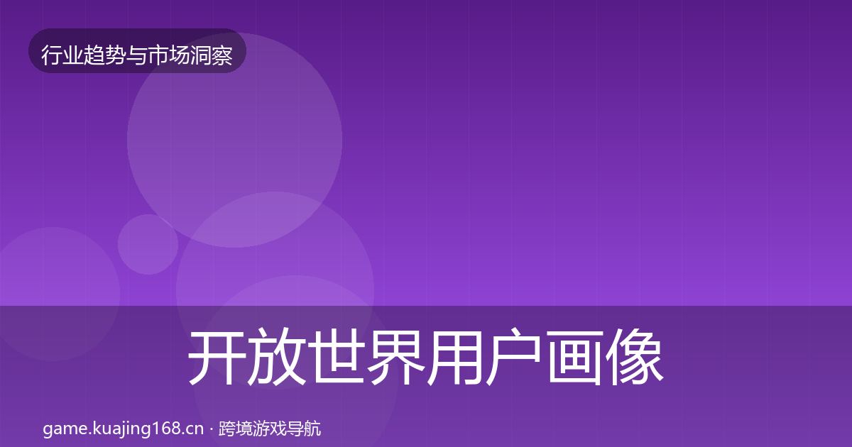 开放世界用户画像全攻略·第1148篇