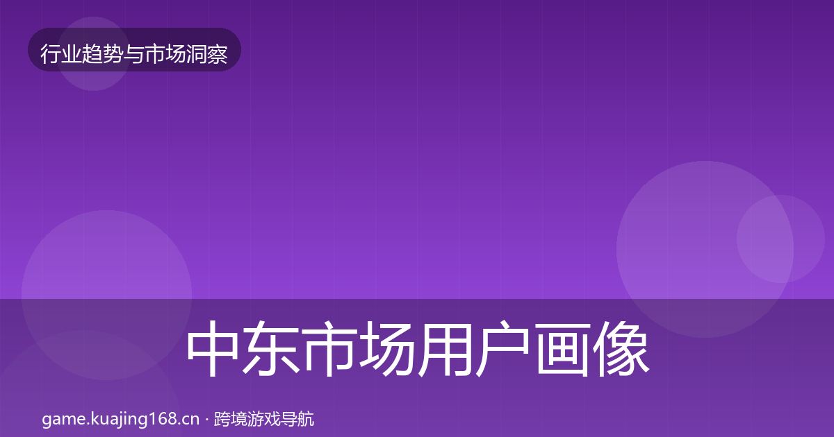 中东市场用户画像入门到进阶·第1148篇