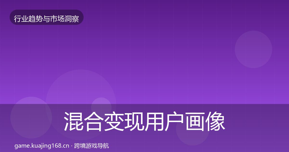 混合变现用户画像全攻略·第1150篇