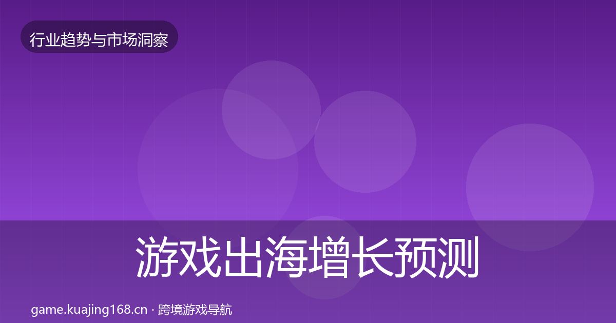 游戏出海增长预测全攻略·第1152篇