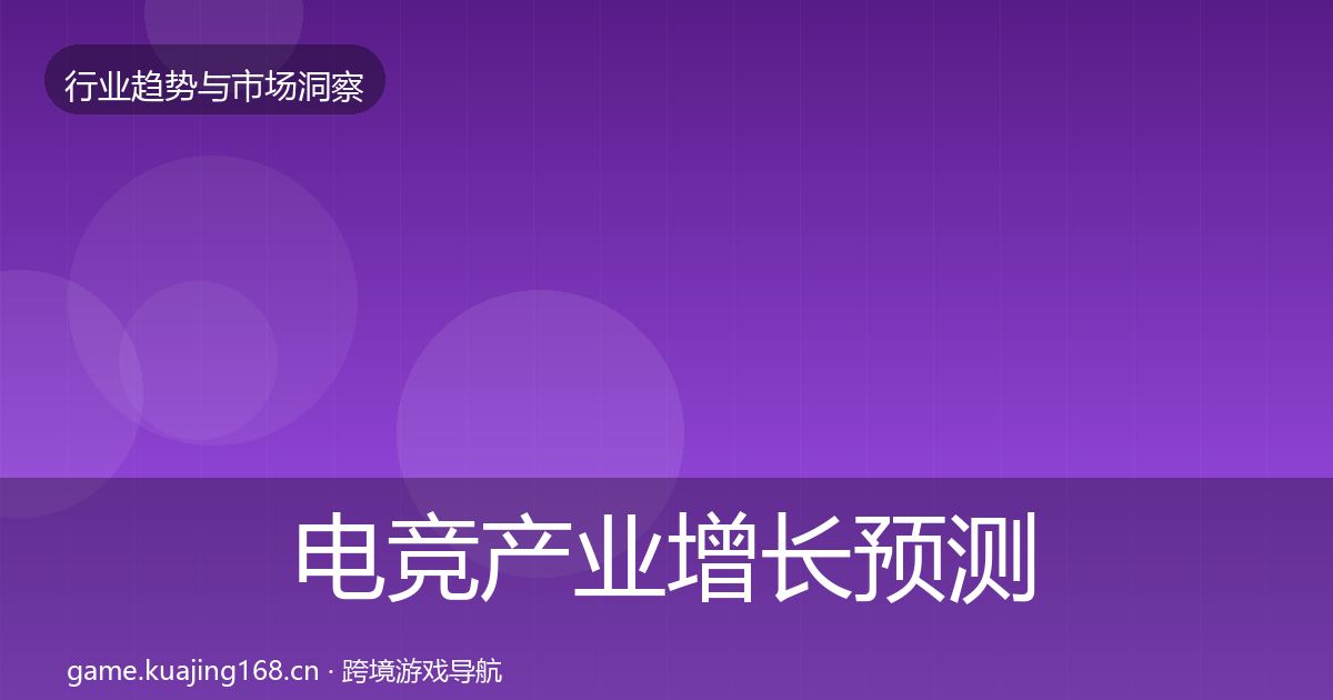 电竞产业增长预测实践指南·第1153篇