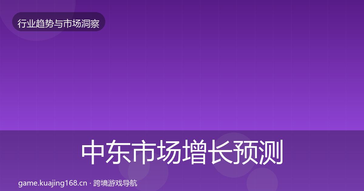 中东市场增长预测入门到进阶·第1153篇