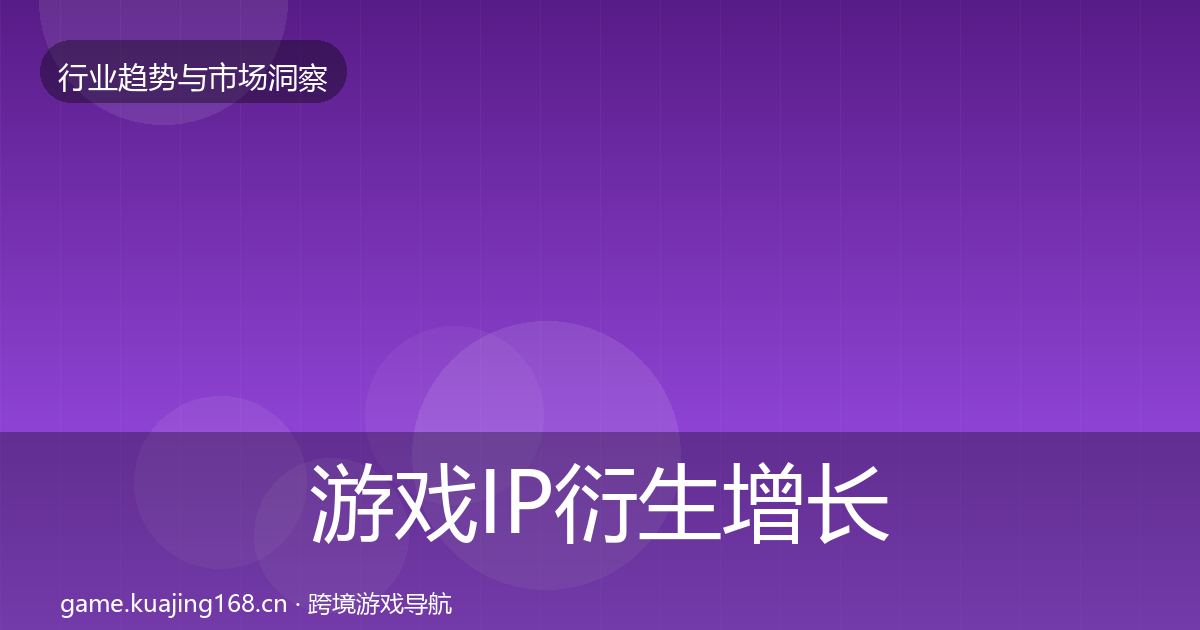 游戏IP衍生增长预测要点梳理·第1155篇