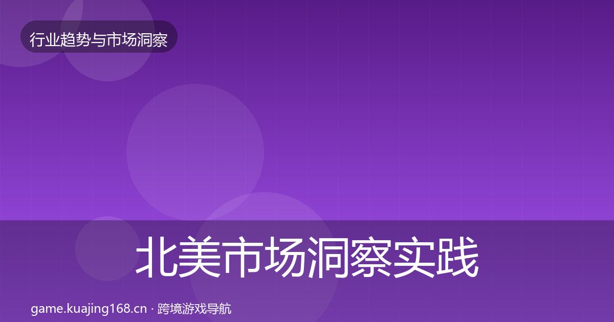 北美市场洞察实践指南·第1164篇