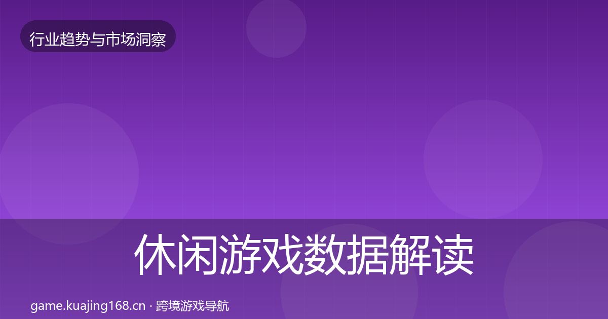 休闲游戏数据解读要点梳理·第1173篇