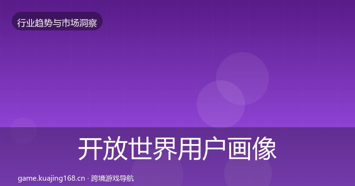 开放世界用户画像全攻略·第1188篇
