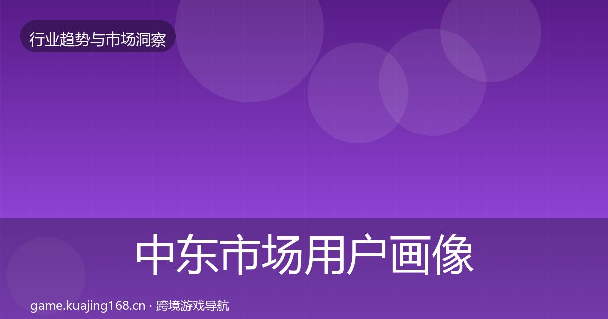 中东市场用户画像入门到进阶·第1188篇