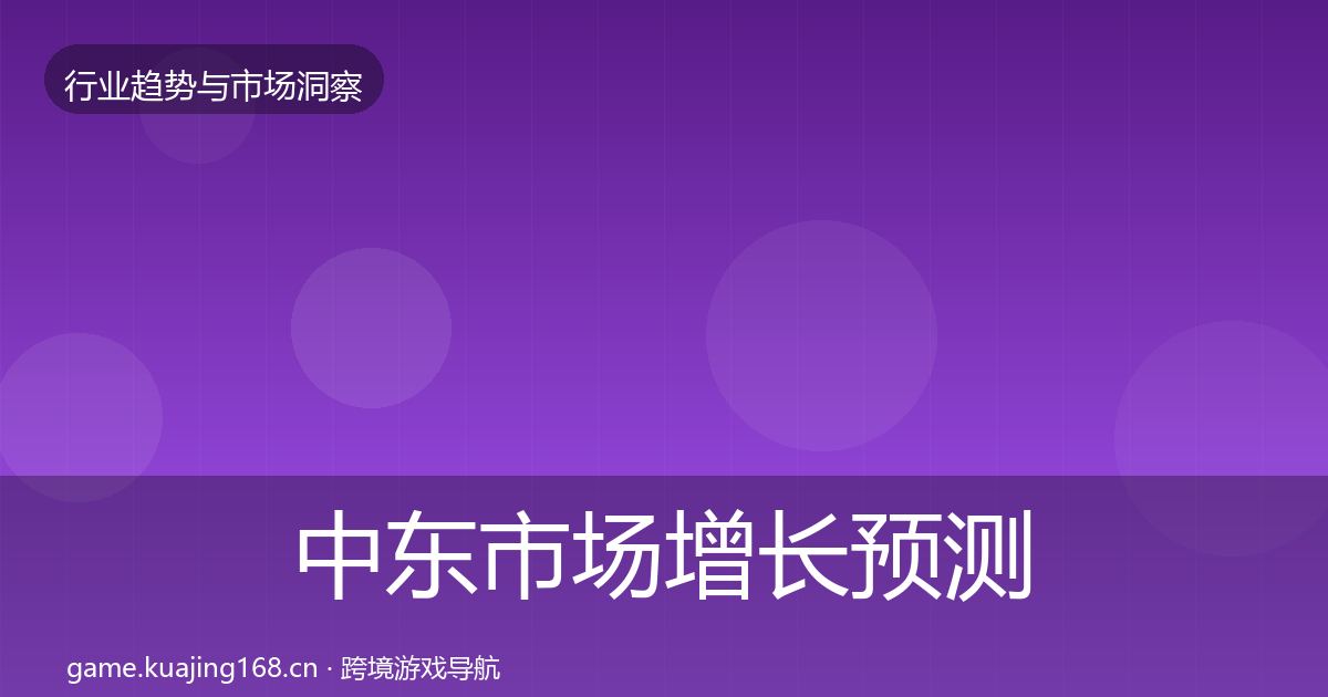 中东市场增长预测入门到进阶·第1193篇