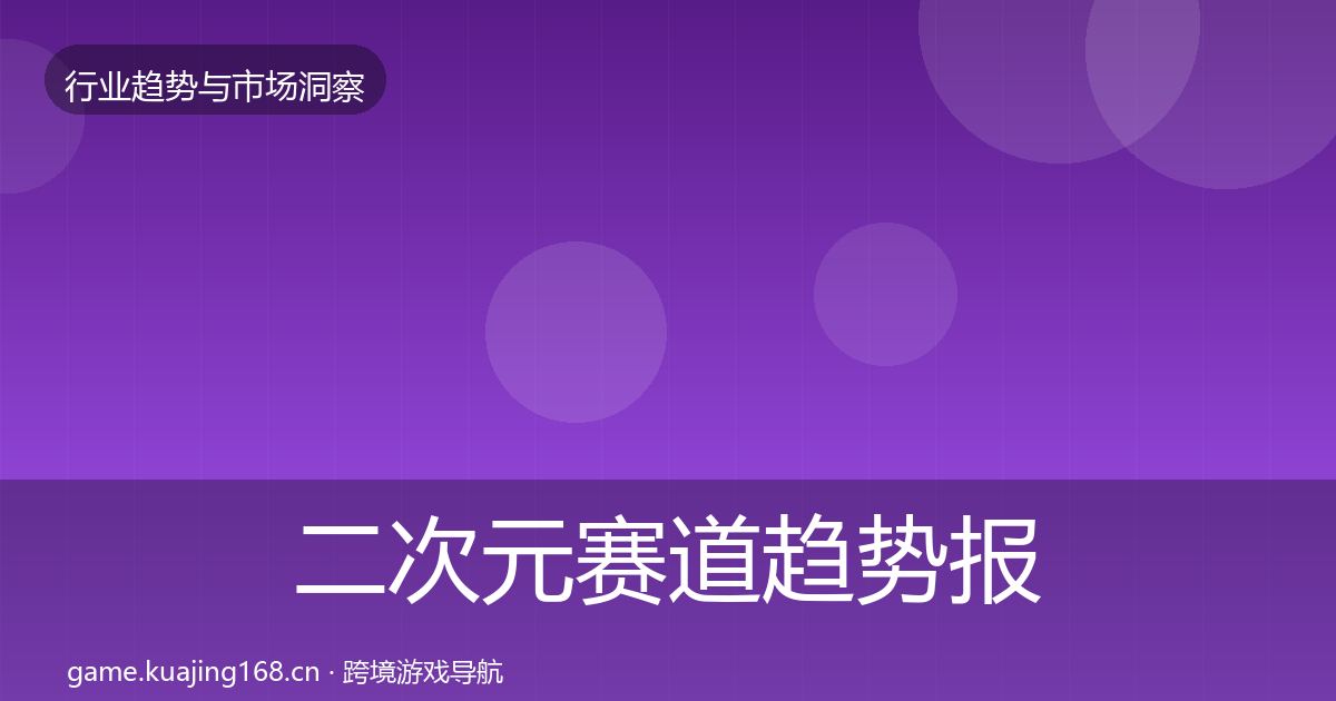 二次元赛道趋势报告实践指南·第1207篇