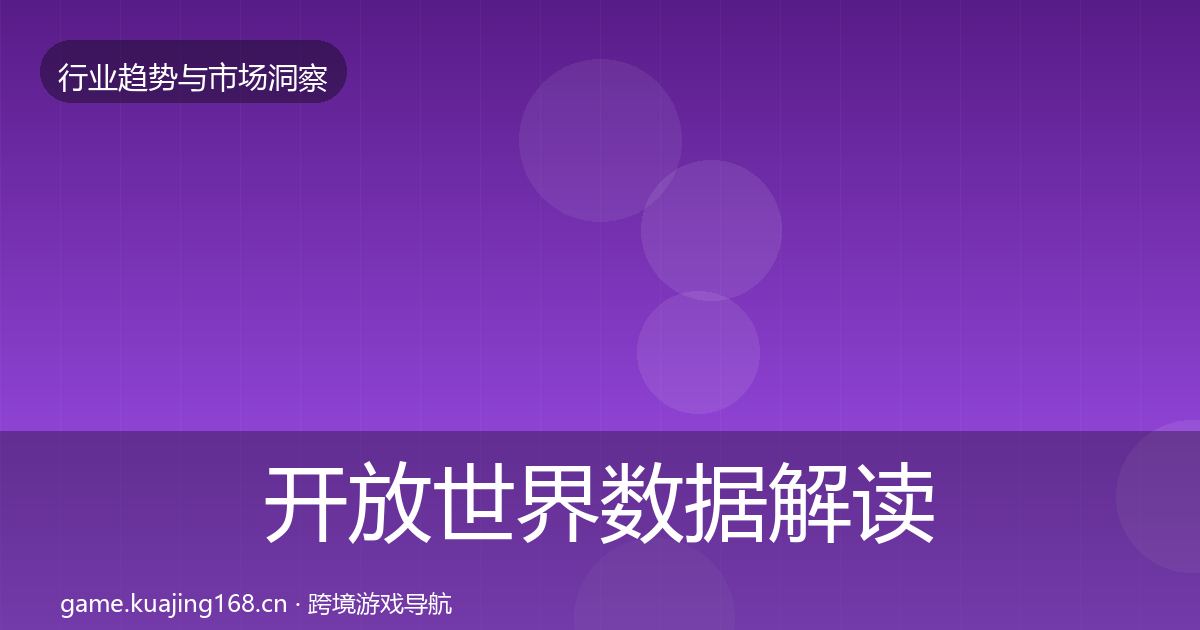 开放世界数据解读全攻略·第1213篇