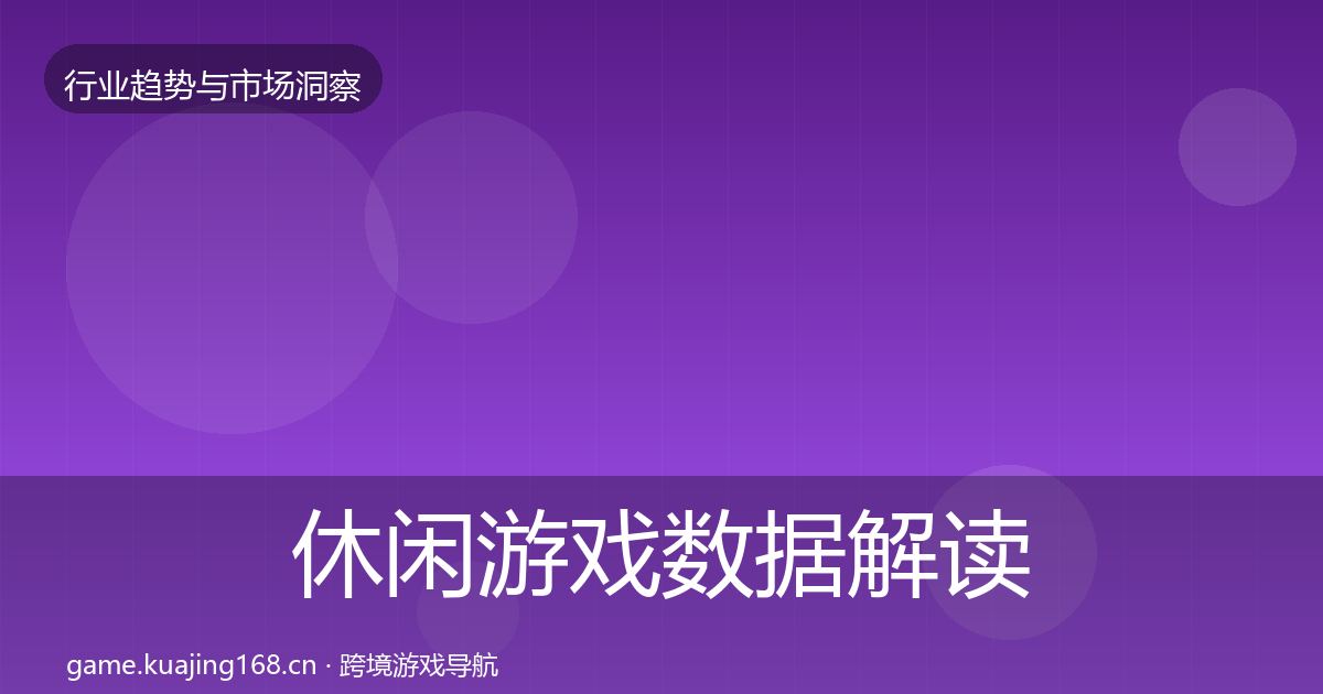 休闲游戏数据解读要点梳理·第1213篇