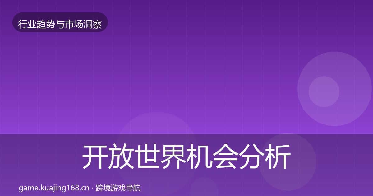开放世界机会分析全攻略·第1218篇