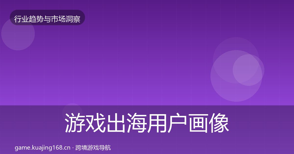 游戏出海用户画像全攻略·第1227篇