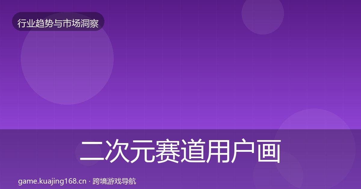 二次元赛道用户画像实践指南·第1227篇