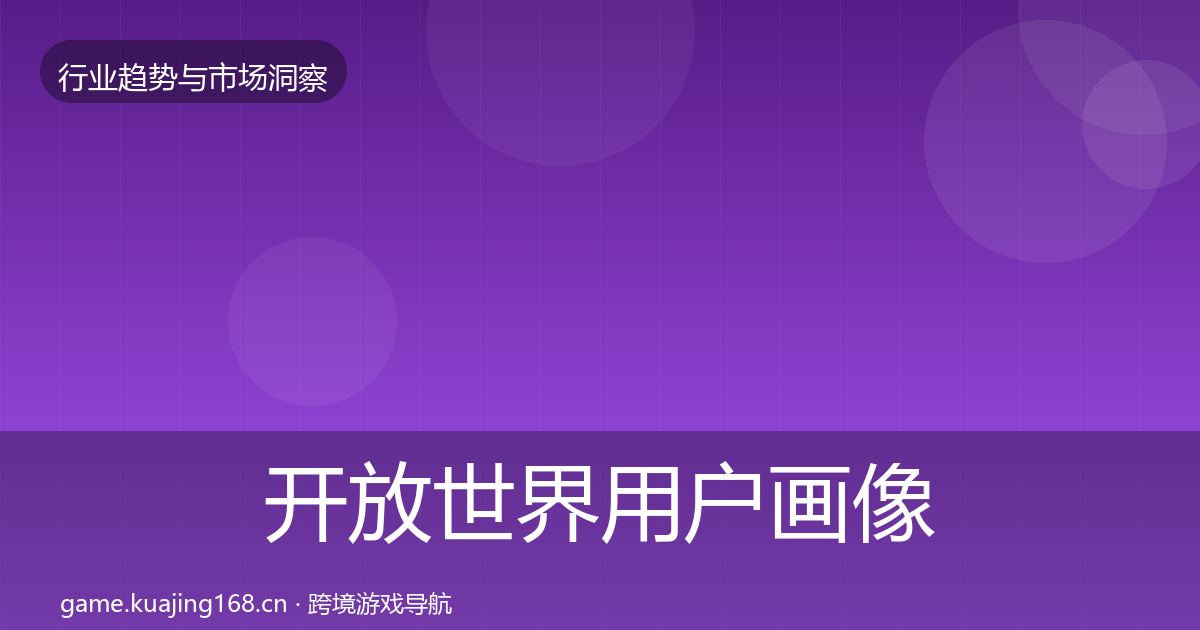 开放世界用户画像全攻略·第1228篇