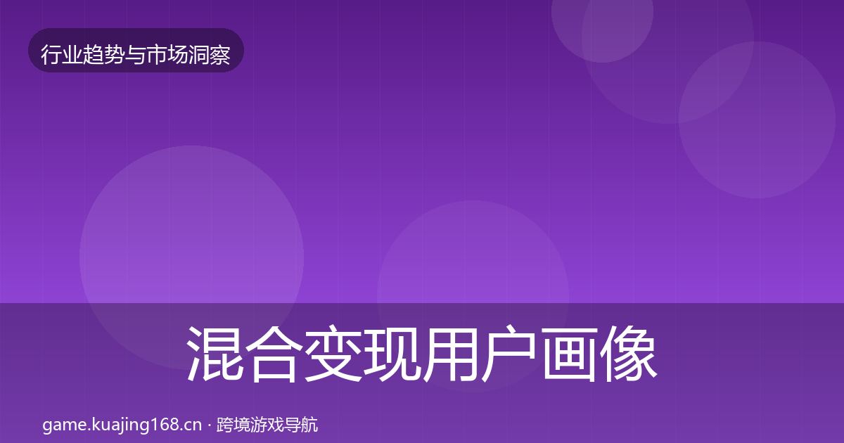 混合变现用户画像全攻略·第1230篇
