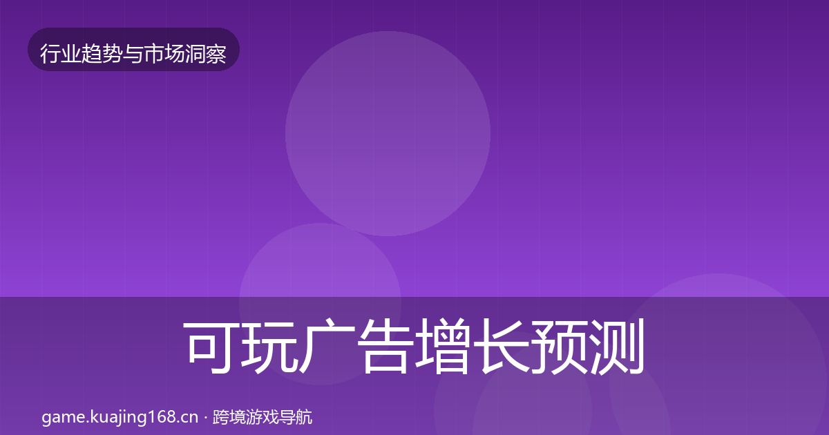可玩广告增长预测入门到进阶·第1234篇