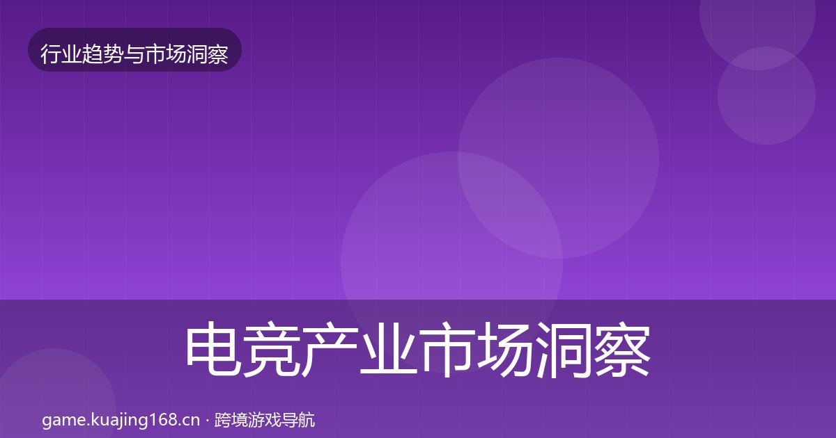 电竞产业市场洞察实践指南·第1243篇