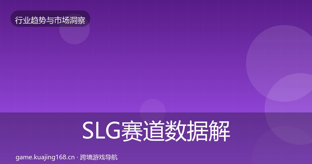 SLG赛道数据解读入门到进阶·第1255篇