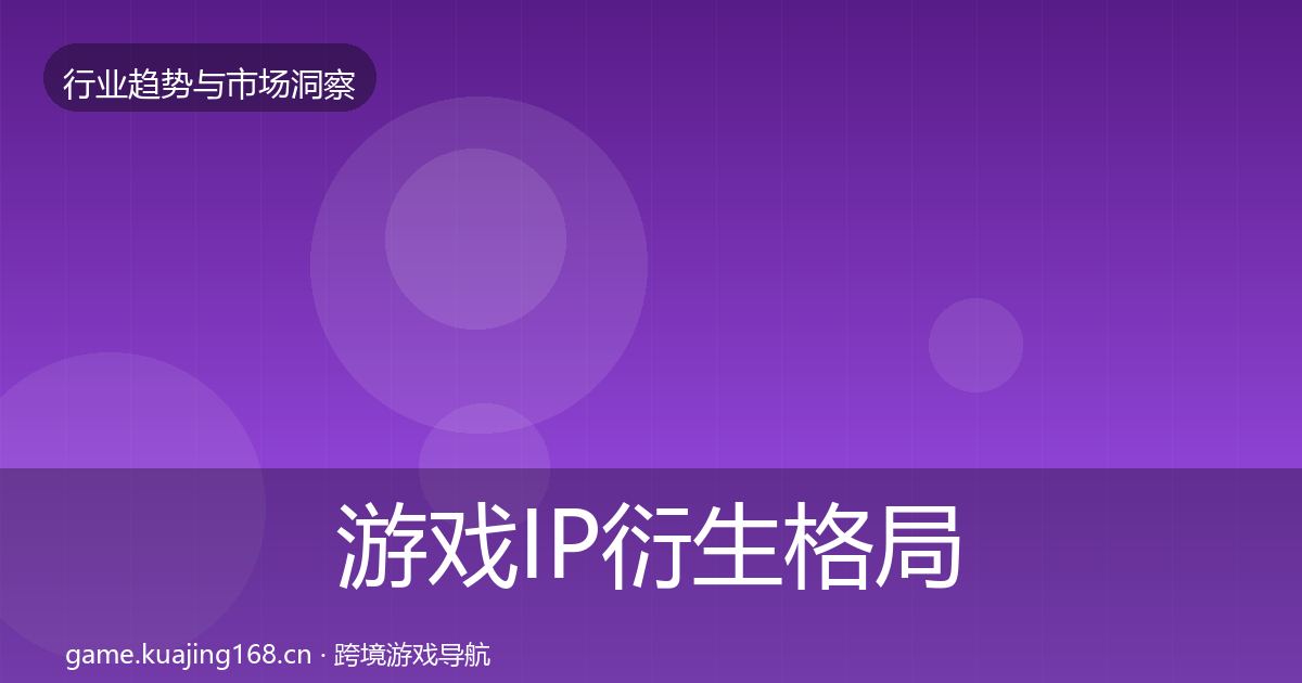 游戏IP衍生格局研判要点梳理·第1265篇