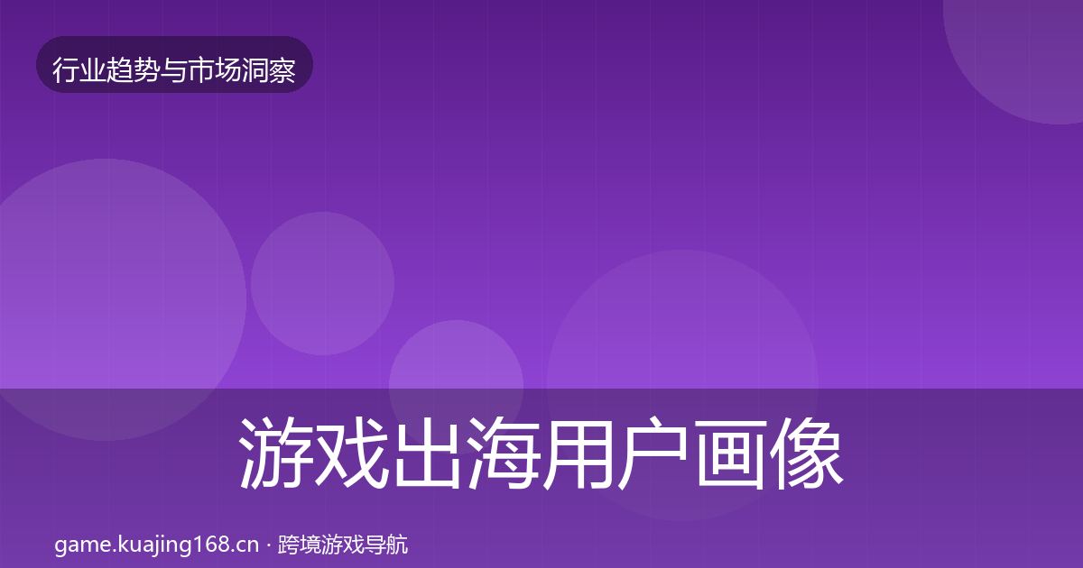 游戏出海用户画像全攻略·第1267篇