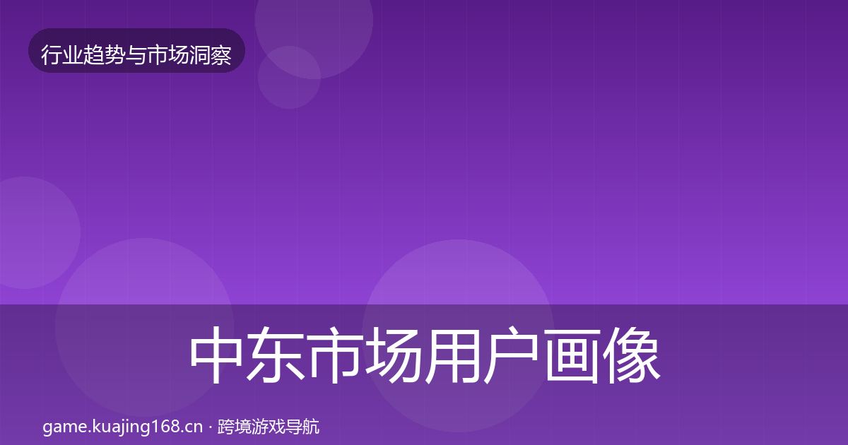 中东市场用户画像入门到进阶·第1268篇