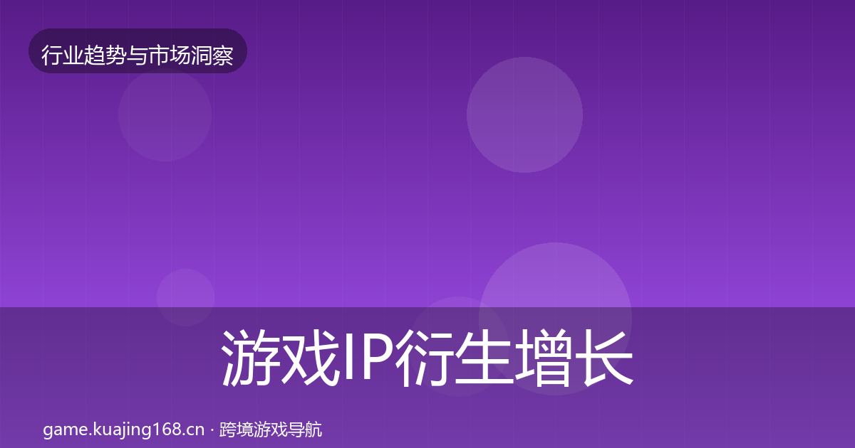 游戏IP衍生增长预测要点梳理·第1275篇