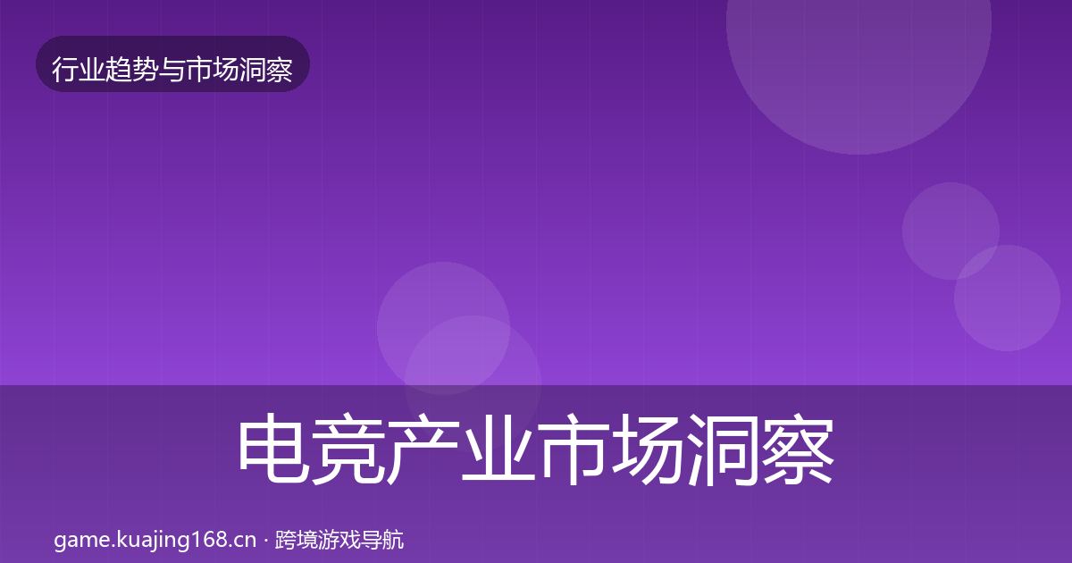 电竞产业市场洞察实践指南·第1283篇