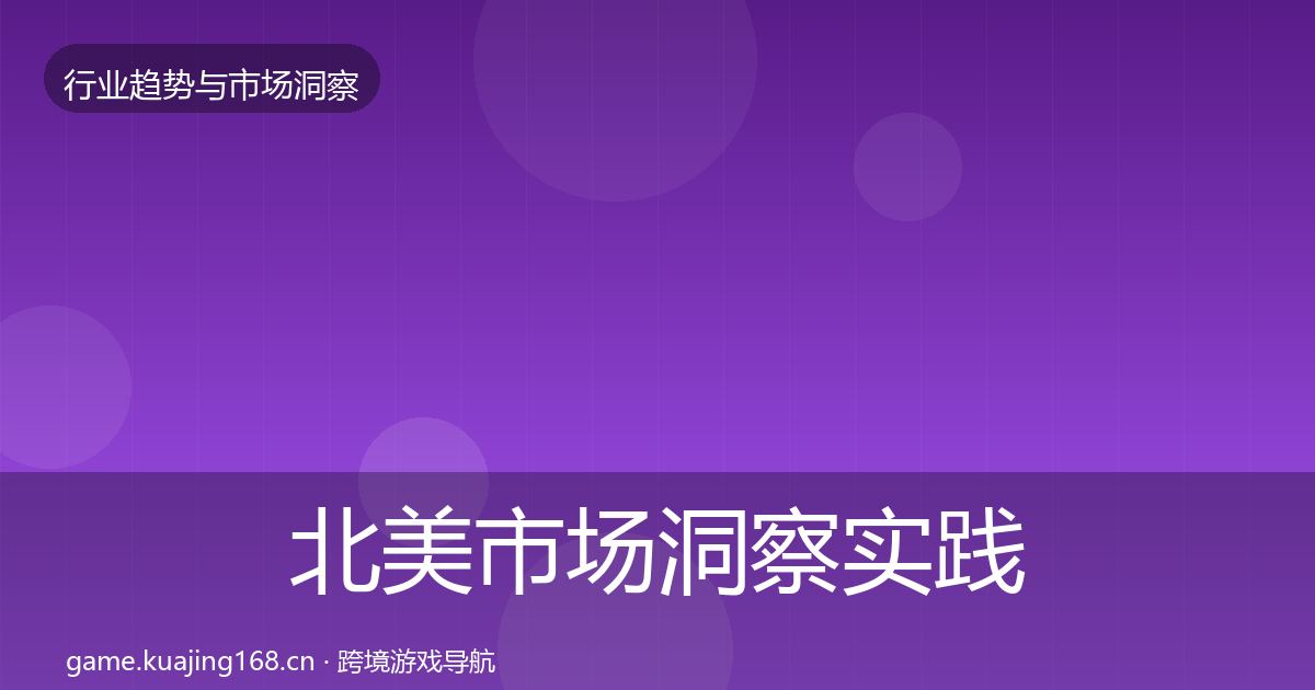 北美市场洞察实践指南·第1284篇