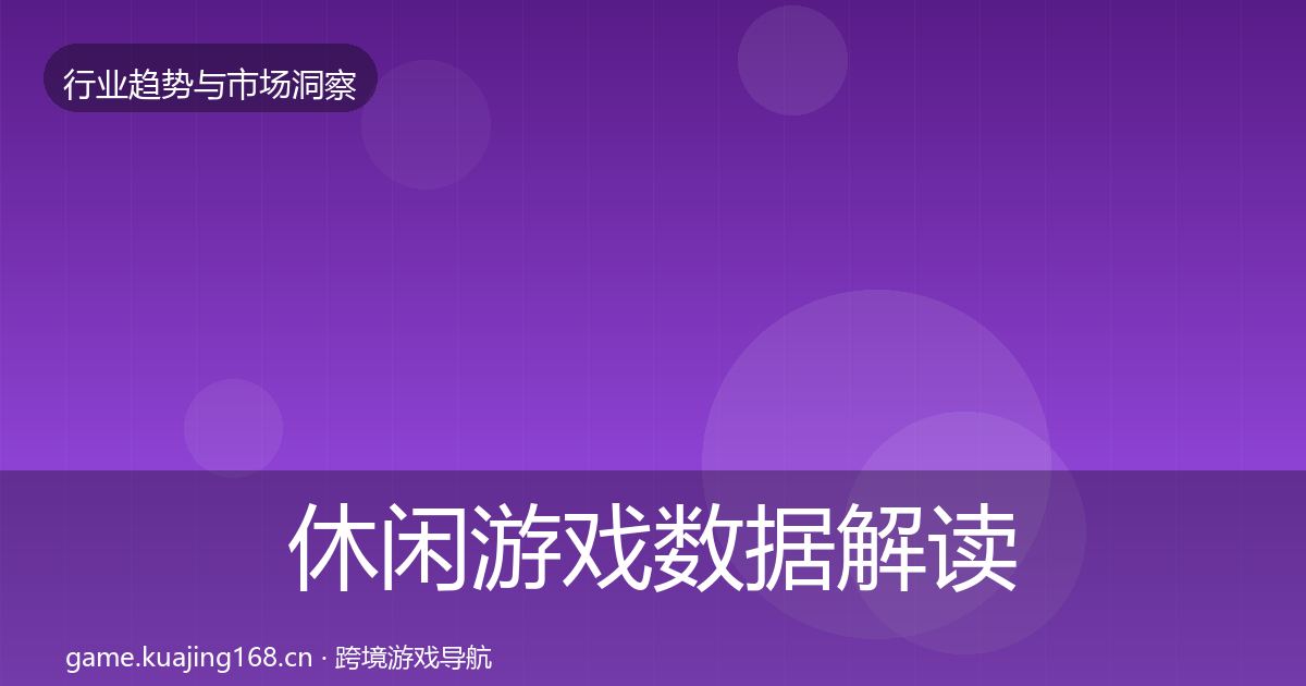 休闲游戏数据解读要点梳理·第1293篇