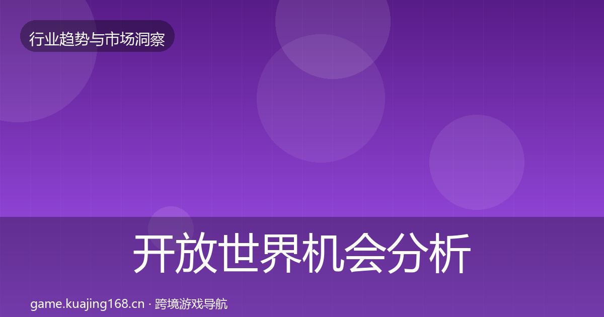 开放世界机会分析全攻略·第1298篇