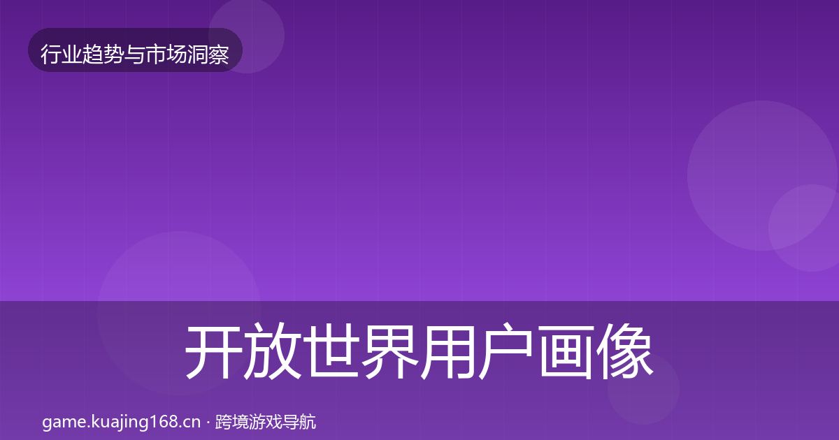 开放世界用户画像全攻略·第1308篇