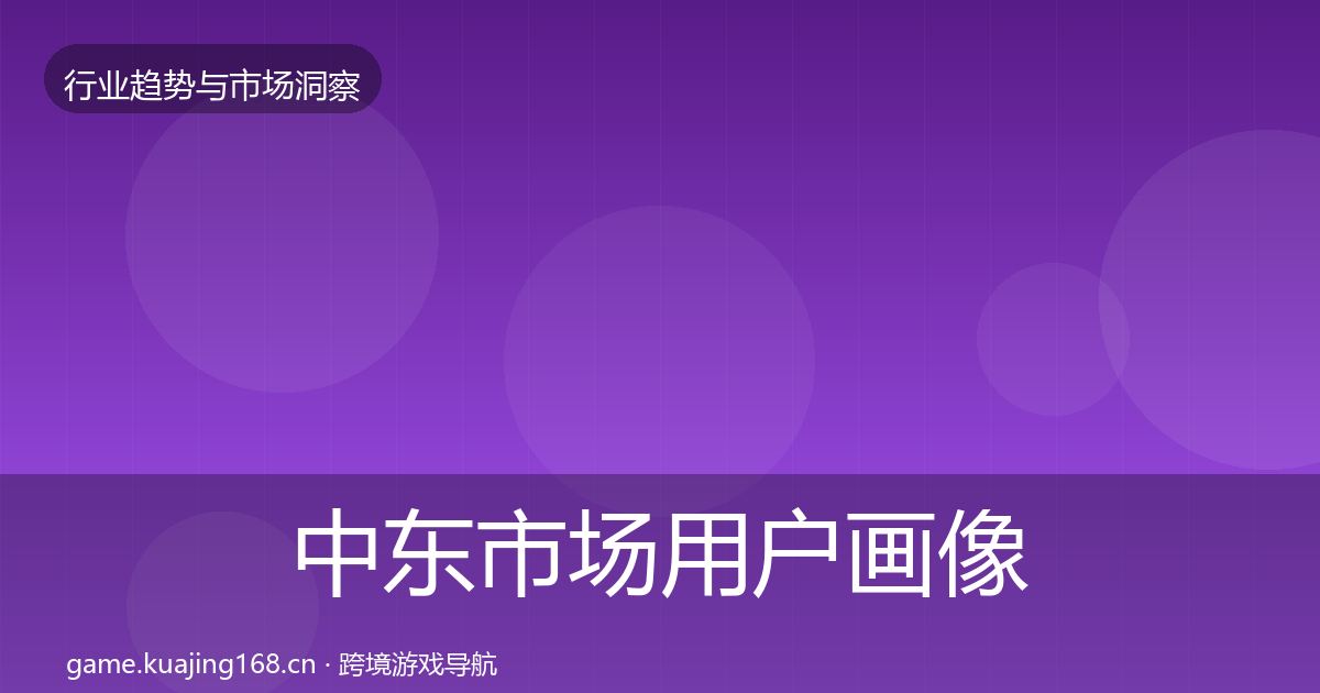 中东市场用户画像入门到进阶·第1308篇