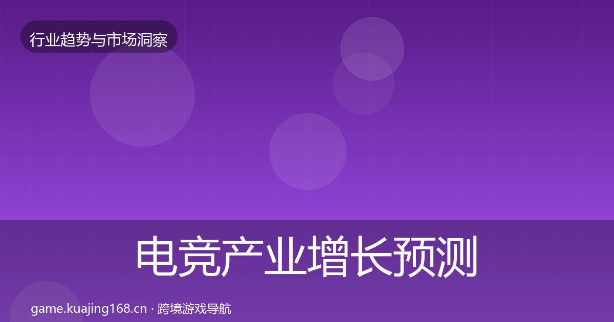 电竞产业增长预测实践指南·第1313篇