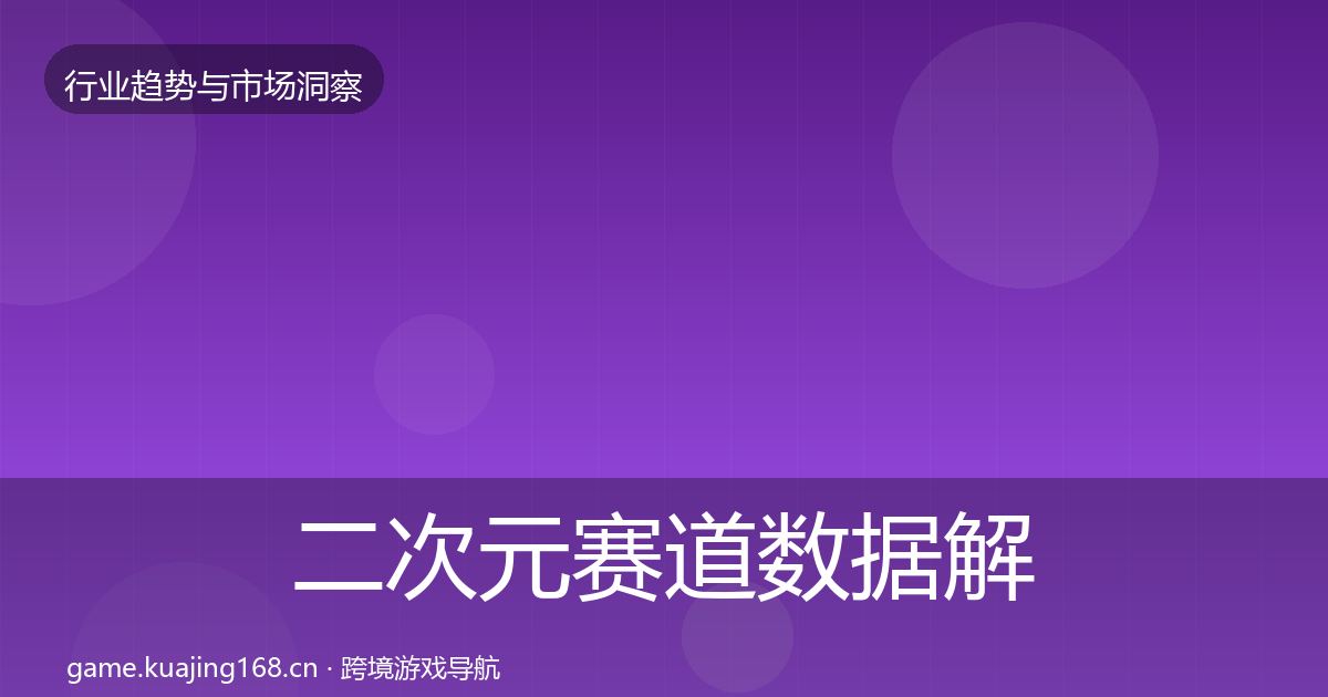 二次元赛道数据解读实践指南·第1332篇