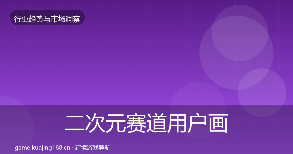 二次元赛道用户画像实践指南·第1347篇