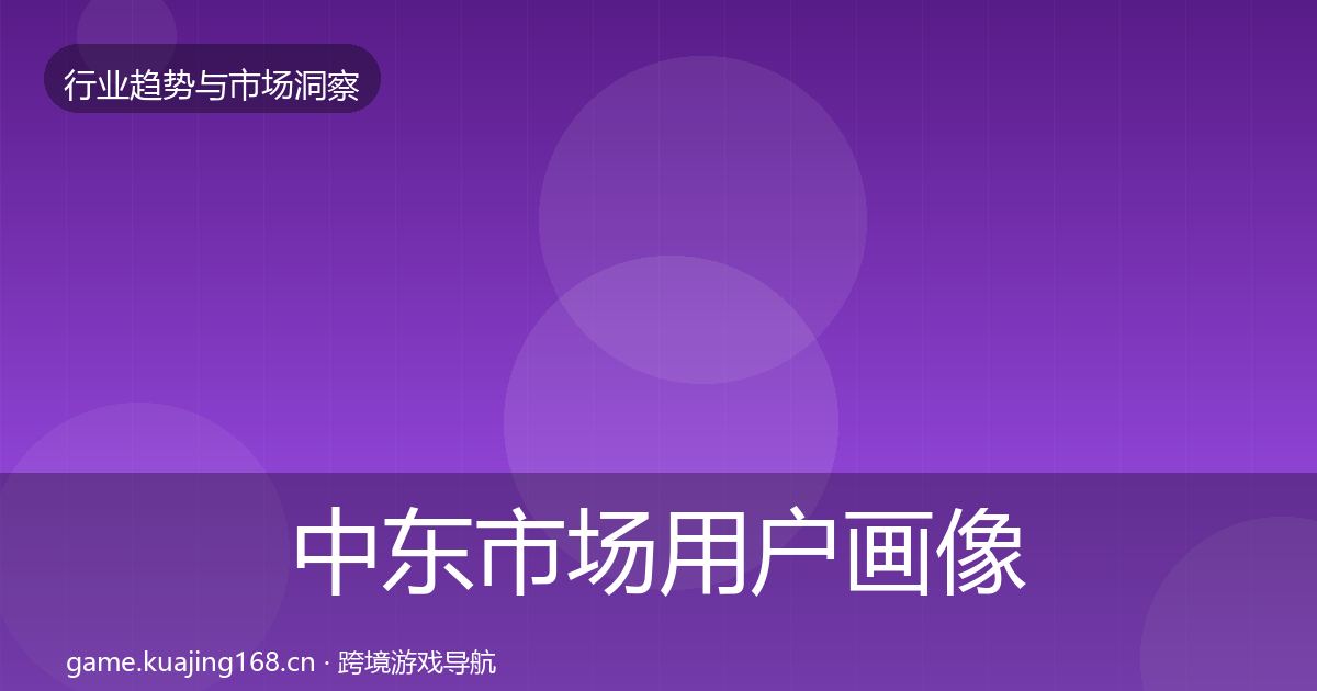 中东市场用户画像入门到进阶·第1348篇