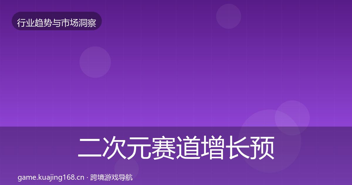 二次元赛道增长预测实践指南·第1352篇