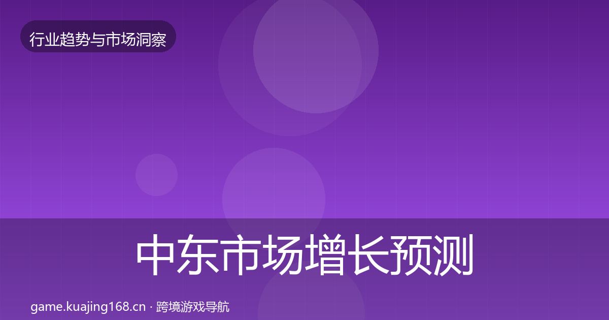 中东市场增长预测入门到进阶·第1353篇