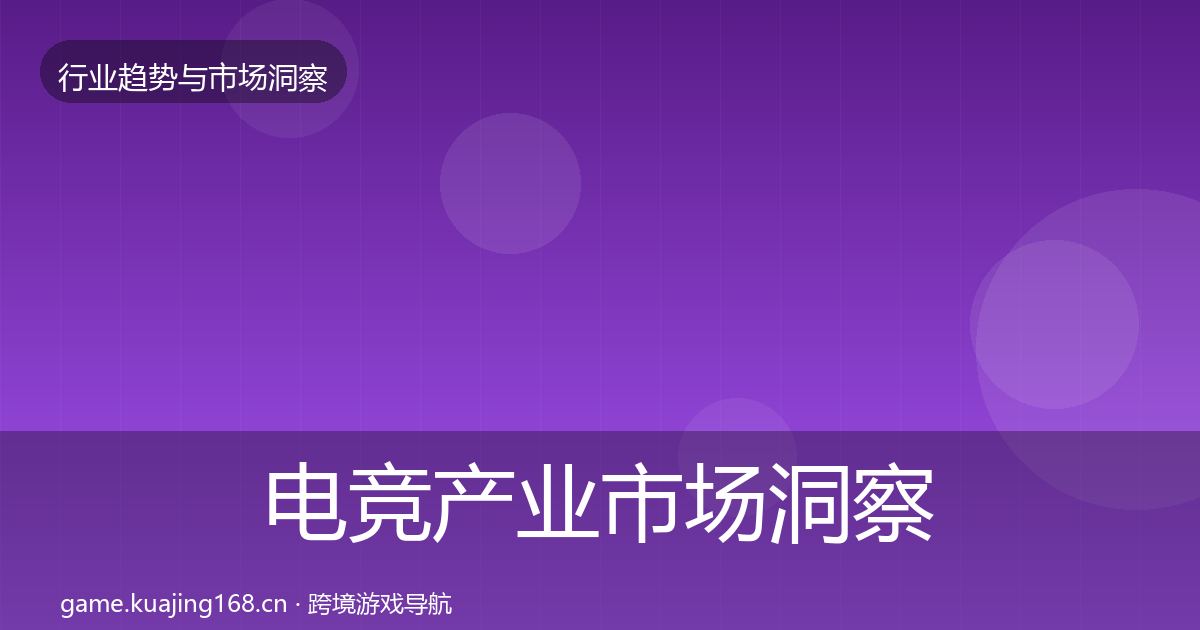 电竞产业市场洞察实践指南·第1363篇