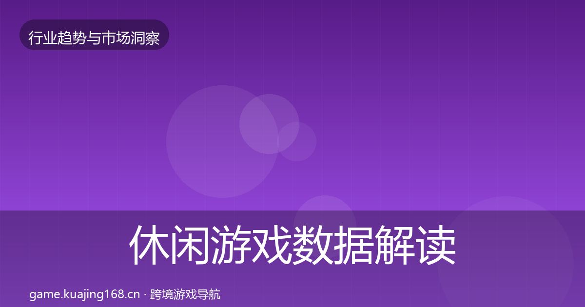 休闲游戏数据解读要点梳理·第1373篇