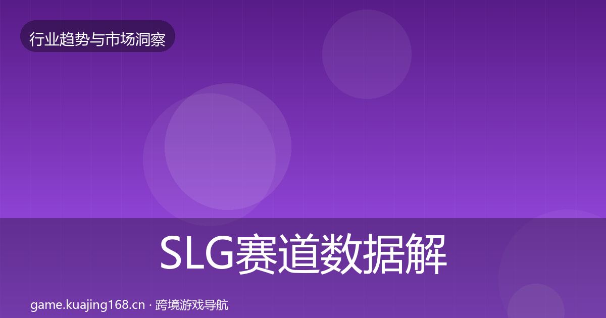 SLG赛道数据解读入门到进阶·第1375篇