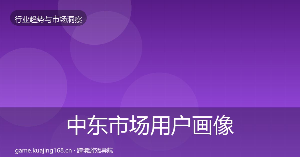 中东市场用户画像入门到进阶·第1388篇