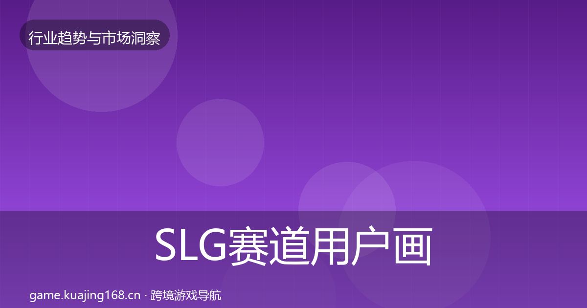 SLG赛道用户画像入门到进阶·第1390篇