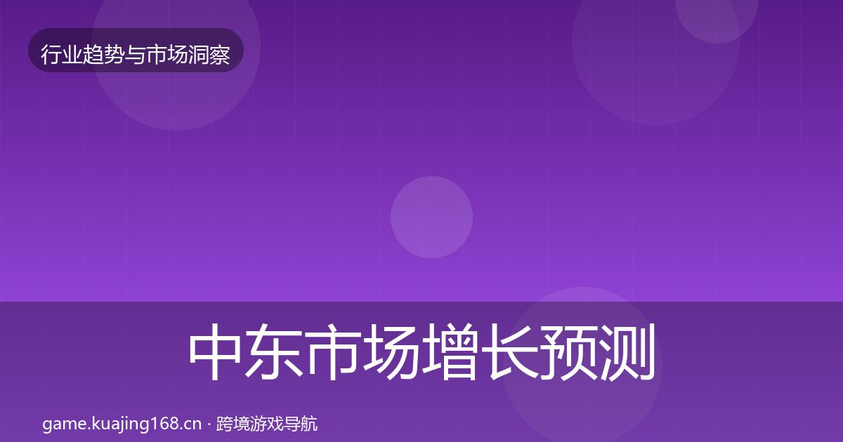 中东市场增长预测入门到进阶·第1393篇
